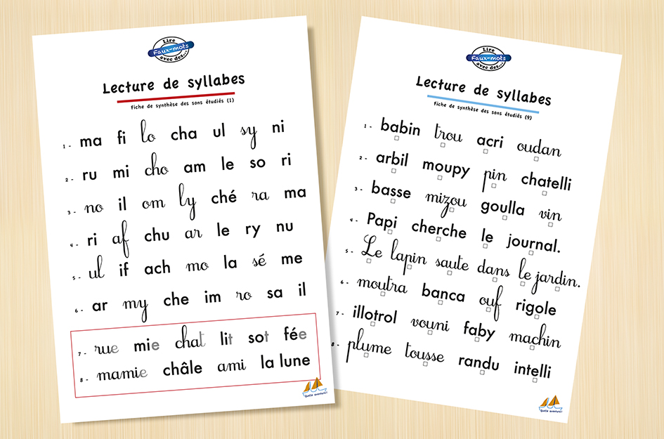 lecture de faux-mots