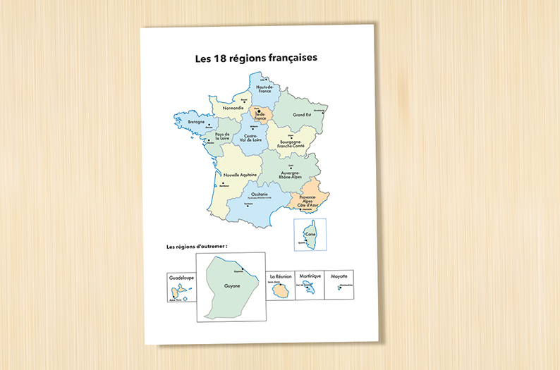 Fiche élève Les régions de France